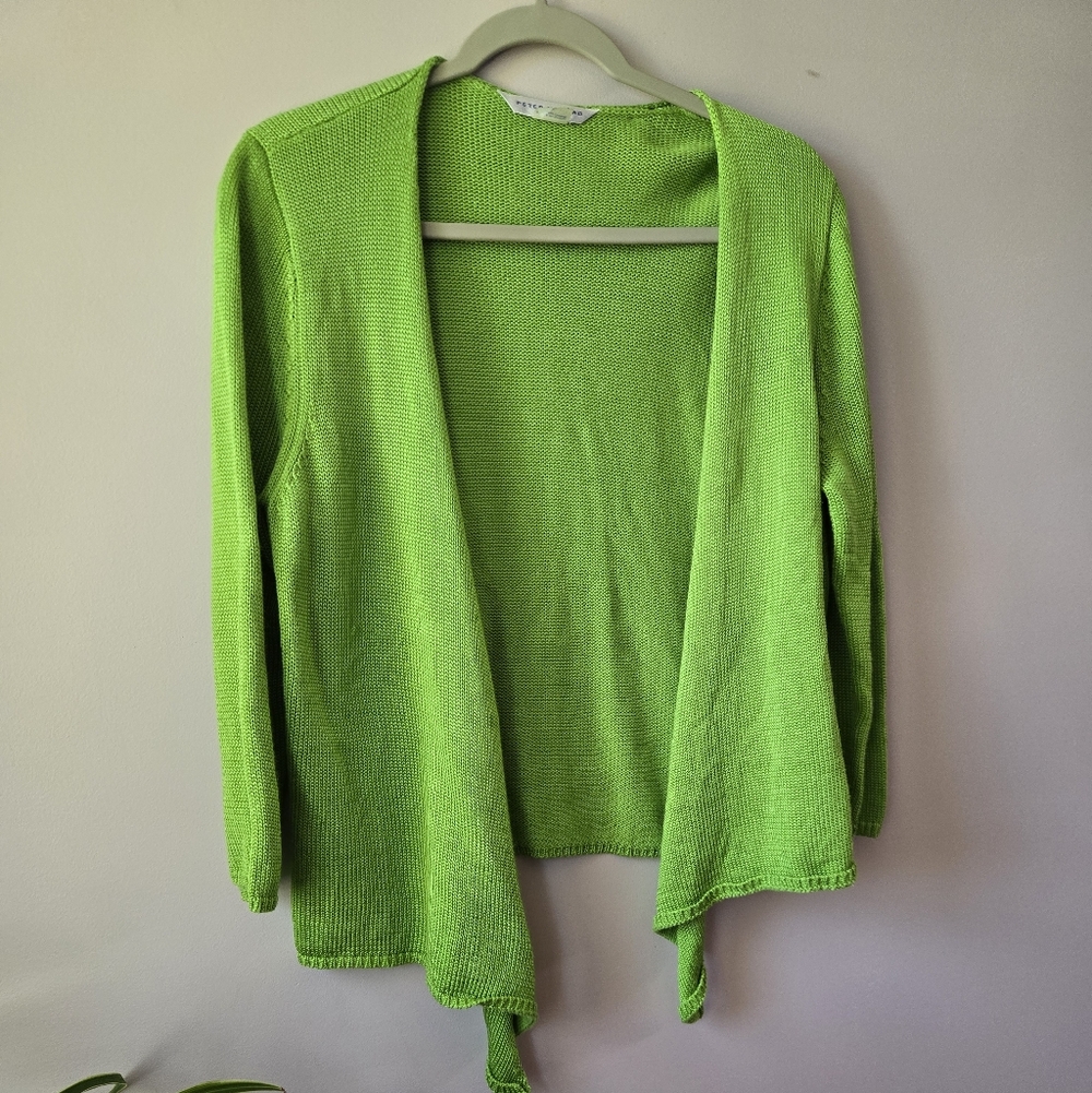 💚💚💚💚💚Spring Green Peter Nygård Cotton Knit Sweater • Dopamine Dressing LRG